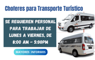 Choferes para Transporte Turístico
